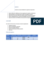 Determinación de Espacios Actividad