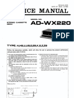 Aiwa AD WX220 Service Manual