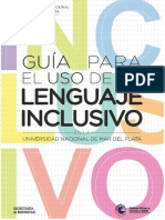 GUIA Lenguaje Inclusivo en La UNMDP