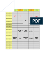 Horario Lunes Martes Miercoles Jueves Viernes: Deporte Aseo Aseo Deporte