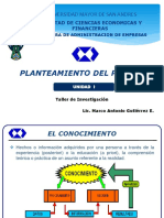 Unidad I Planteamiento Del Problema