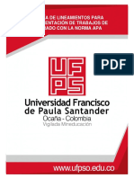 Lineamientos Para Trabajos en Norma APA
