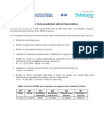 Formato para Elaborar Metas Financieras