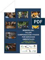 Memorias Taller Compensación Por Servicios Ambientales