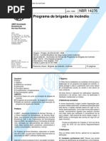 ABNT NBR 14276 (1999) - Programa De Brigada De Incendio