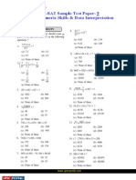 CSAT Basic Numeric Skills Data Interpretation Quantitative Sample Paper 2