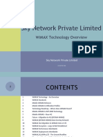 Sky Network Private Limited: Wimax Technology Overview