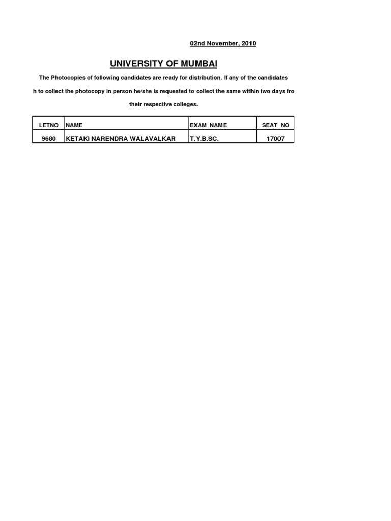 Photocopy Collection Notice for Students | PDF