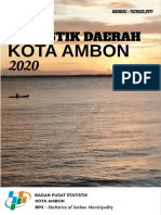 Statistik Daerah Kota Ambon 2020