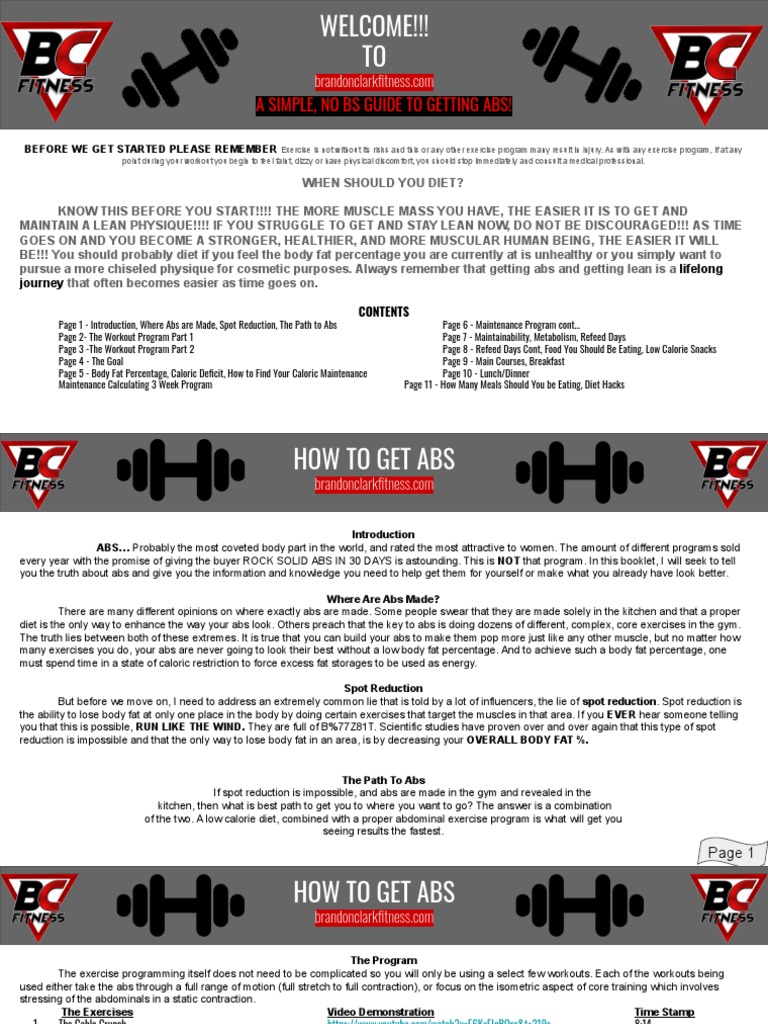 Ultimate Guide to Getting Abs | PDF | Dieting | Food And Drink