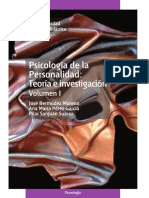 Psicología de La Personalidad Teoría e Investigación. Volumen I - José Bermúdez Moreno