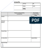 EYFS Lesson Plan Template KE