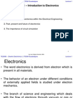 Lecture 1 - Introduction to Electronics