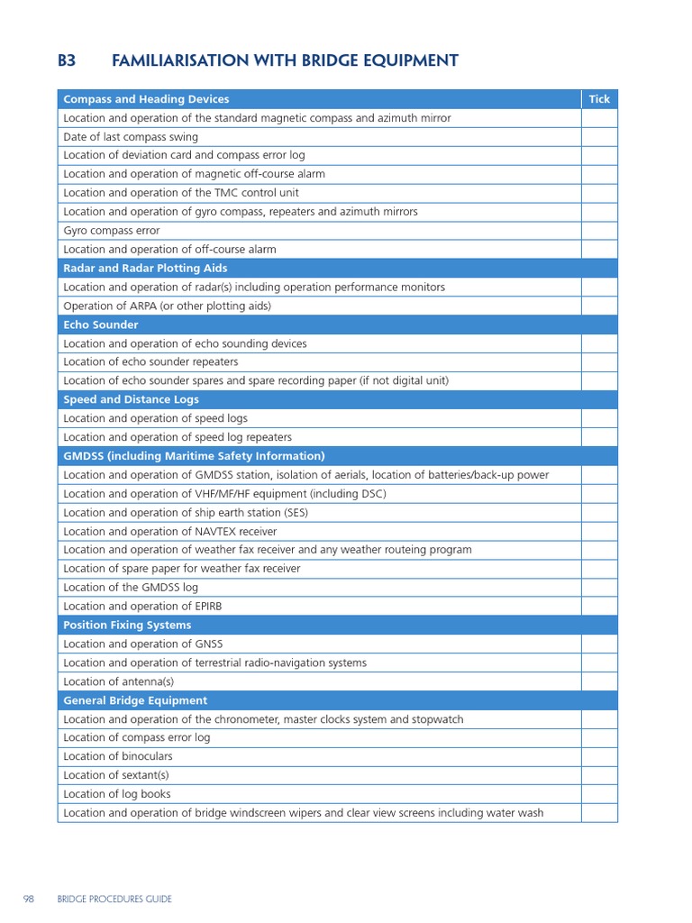 Bridge Equipment Familiarization Guide | PDF | Navigation ...