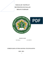 Tugas Makalah Bioteknologi Farmasi