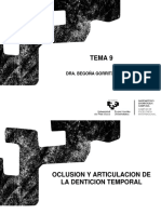 Oclusion y Articulacion Denticion Temporal