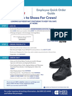 Welcome To Shoes For Crews!: Employee Quick Order Guide