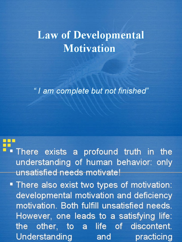 Understanding Developmental Motivation | PDF | Motivation | Motivational