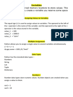 Variables and data types in Python