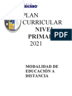 Plan Curricular Primaria 2021