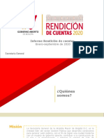 Rendición de Cuentas. Alcaldía Mayor de Bogotá 2020 PDF