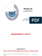 Experiment 3 & 4 Bio103L