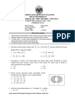 SOAL UJIAN SEKOLAH - Mat - TP 2020-2021