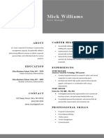 Download 15 Template CV Word Gratis Store Manager Resume