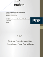 1.6.1 Pemerintahan Pusat Dan Wilayah