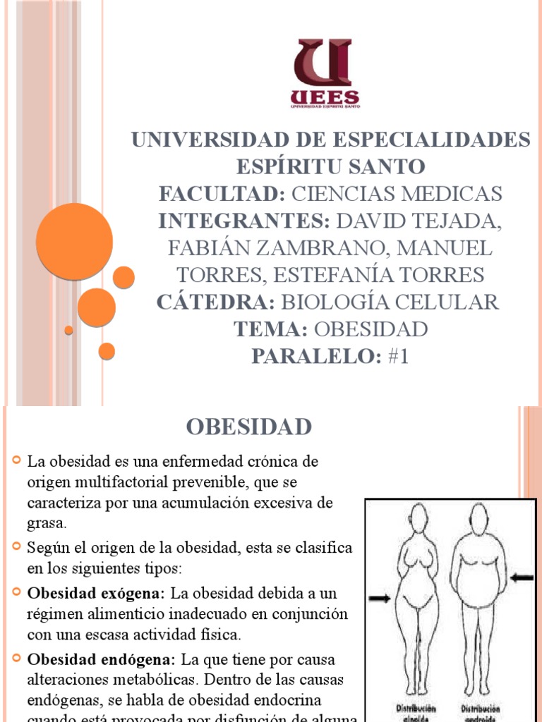 Clasificación de la Obesidad: Endógena y Exógena | PDF | Tejido adiposo ...