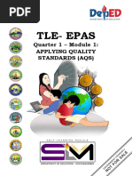 Tle-Epas: Quarter 1 - Module 1: Applying Quality Standards (Aqs)