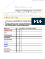 Skills & Behaviours Self-Assessment