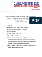 Dictamen Tecnico Demolicion y Memoria Maria Trinidad Ramos Camacho Walter