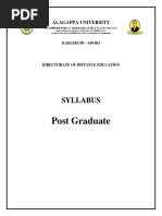 PG Syllabus | PDF | British Literature | Literary Criticism