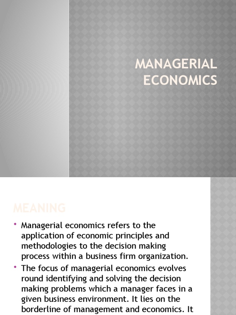 Managerial Economics | PDF | Monopoly | Demand