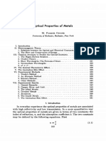 Optical Properties of Metals: M. Parker Givens