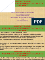 Company Law-Ii, Corporate Accountability-Accounts and Audit-2