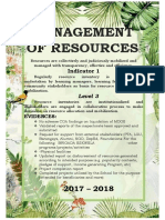 SBM Principle 4 Management of Resources Label Level 3