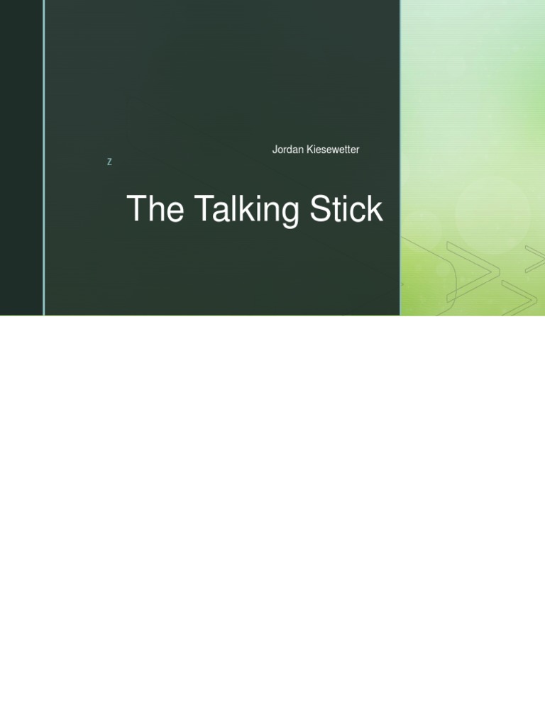 Talking Stick Strategy | PDF | Wellness