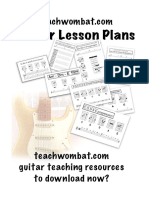 Guitar Lesson Plans