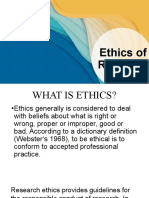 Ethics of Research