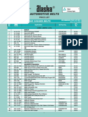 Recommended Price List (RPL) RPL RS.: Rheinland, PDF, Car Body Styles