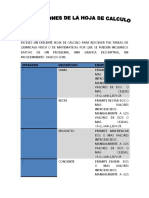 APLICACIONES DE HOJA DE CALCULO