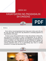 W1 Lesson 1 - Kasaysayan NG Pagsasaling Wika Sa Diagdig - Presentation PDF