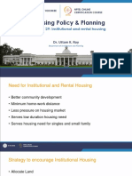 Lecture 29- Institutional and renatal housing