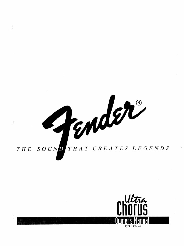 Fender Ultra Chorus PDF