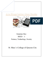 Are Blogs Better Than Books: St. Mary's College of Quezon City