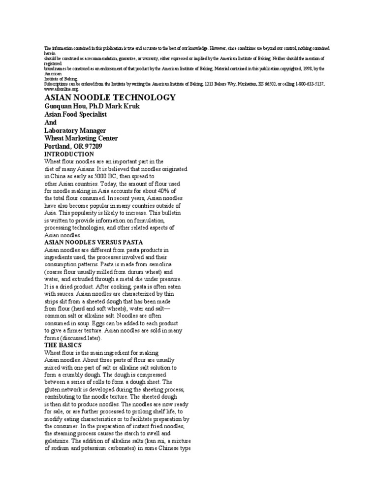 Noodles | PDF | Noodle | Staple Foods