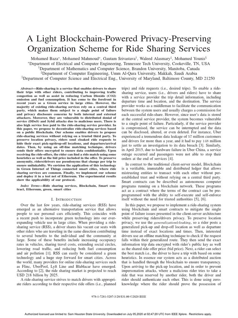 A Light Blockchain-Powered Privacy-Preserving Organization Scheme For ...