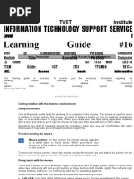 Information Technology Support Service: Learning Guide #16